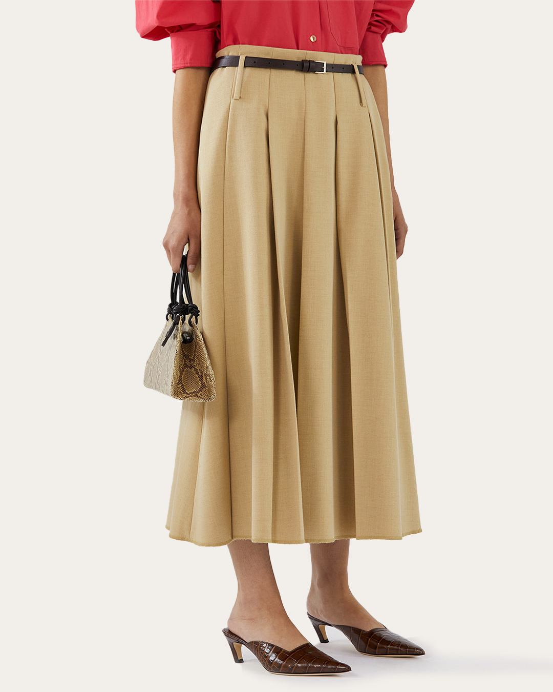 Bibiy. ODETTE BOA PLEATED SKIRT fray id 【公式通販】 Bibiy. ODETTE BOA PLEATED SKIRT fray id 【公式通販】