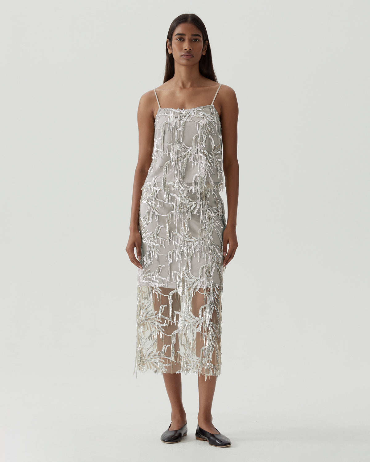 Justine Skirt Sequin Silver