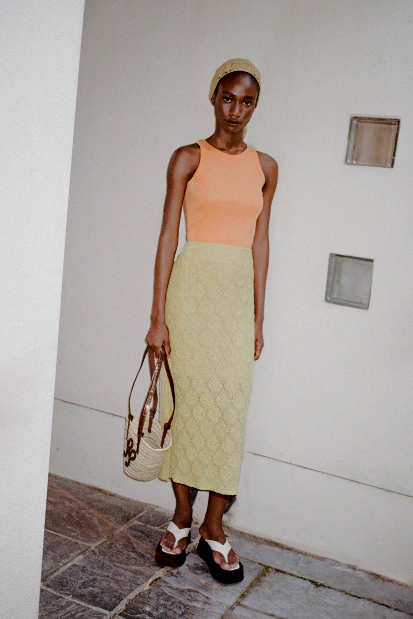 Justine Skirt Lace Floral Lime – REJINA PYO