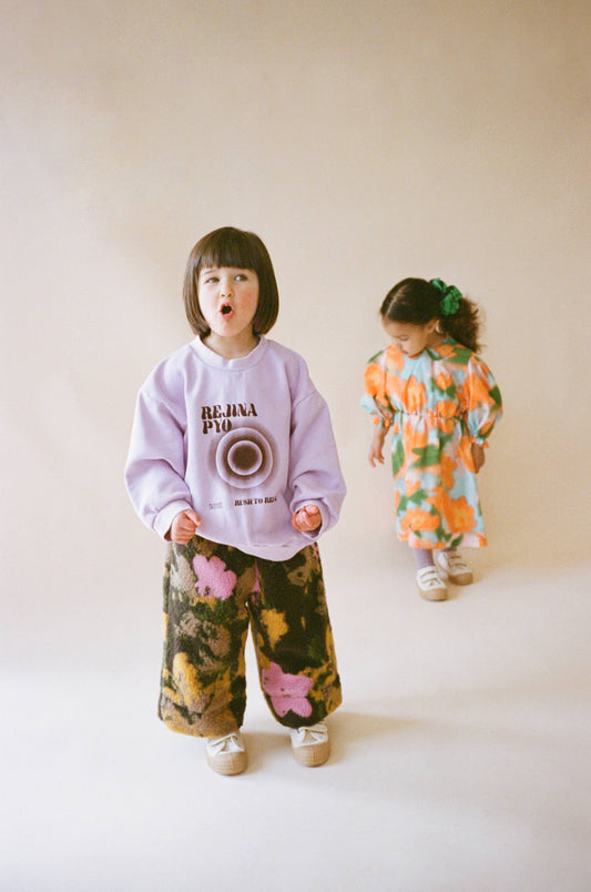 Luka Sweatshirt Organic Cotton Purple