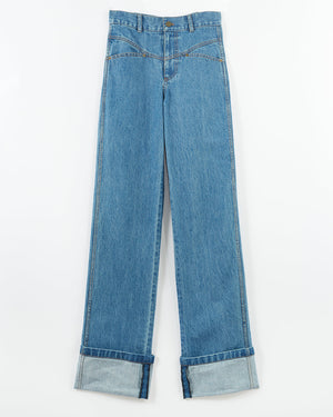 Nemy Trousers Organic Cotton Denim Blue