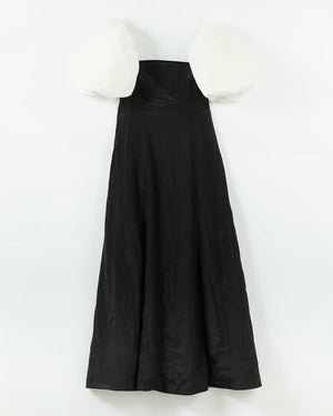 Oksana Dress Viscose Blend Crinkle Black