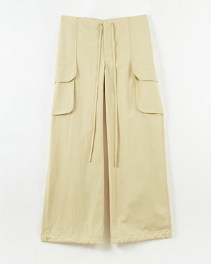 Vietta Trousers Cotton Blend Twill Sand