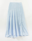 Ria Skirt Viscose Blend Crinkle Blue
