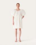 Terry Dress Cotton Blend Jacquard Off White - Special Price