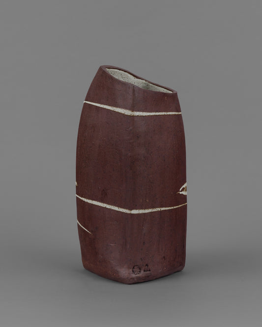 Janet Leach Tall Squared Vase (#1161)