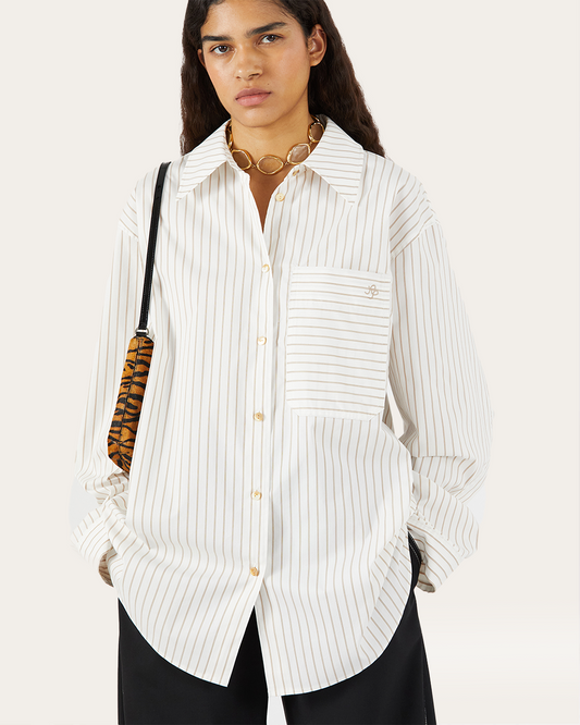 Caprice Shirt Cotton Blend Stripe