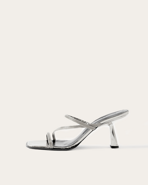 Bella Sandals Leather Silver