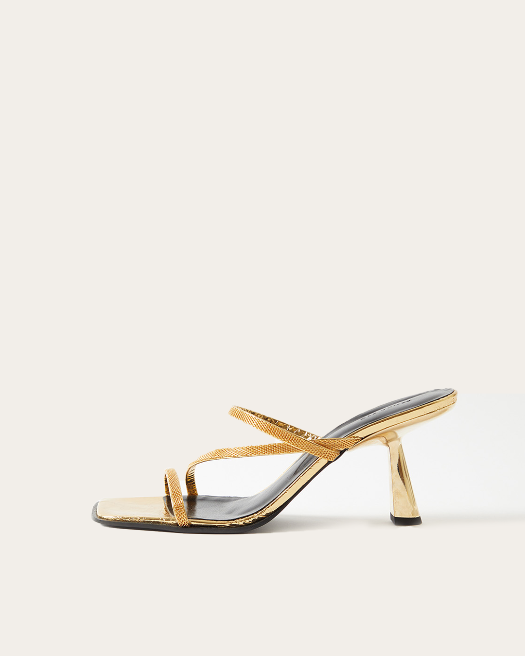 Bella Sandals Leather Gold