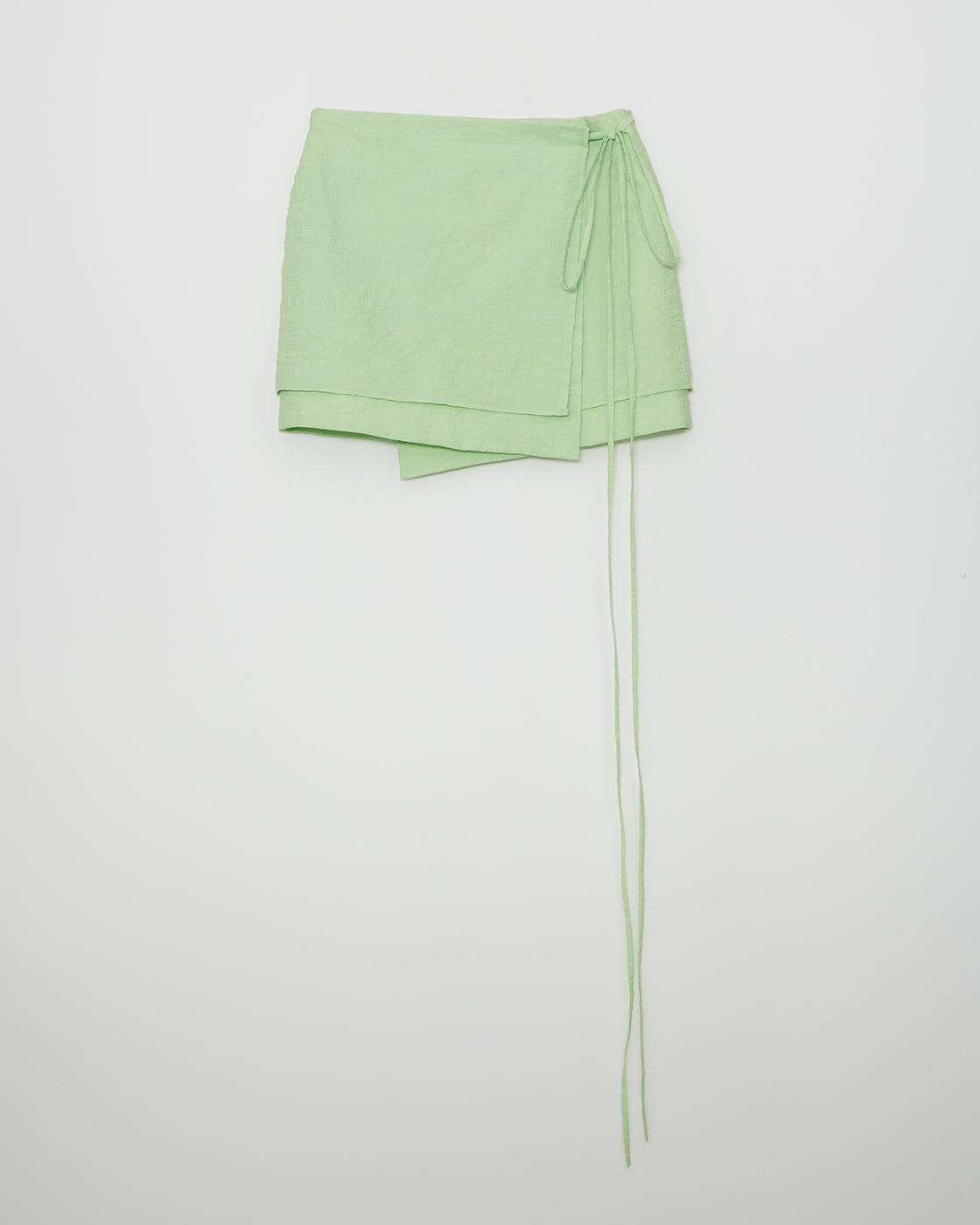 Freja Skirt Textured Viscose Apple Green
