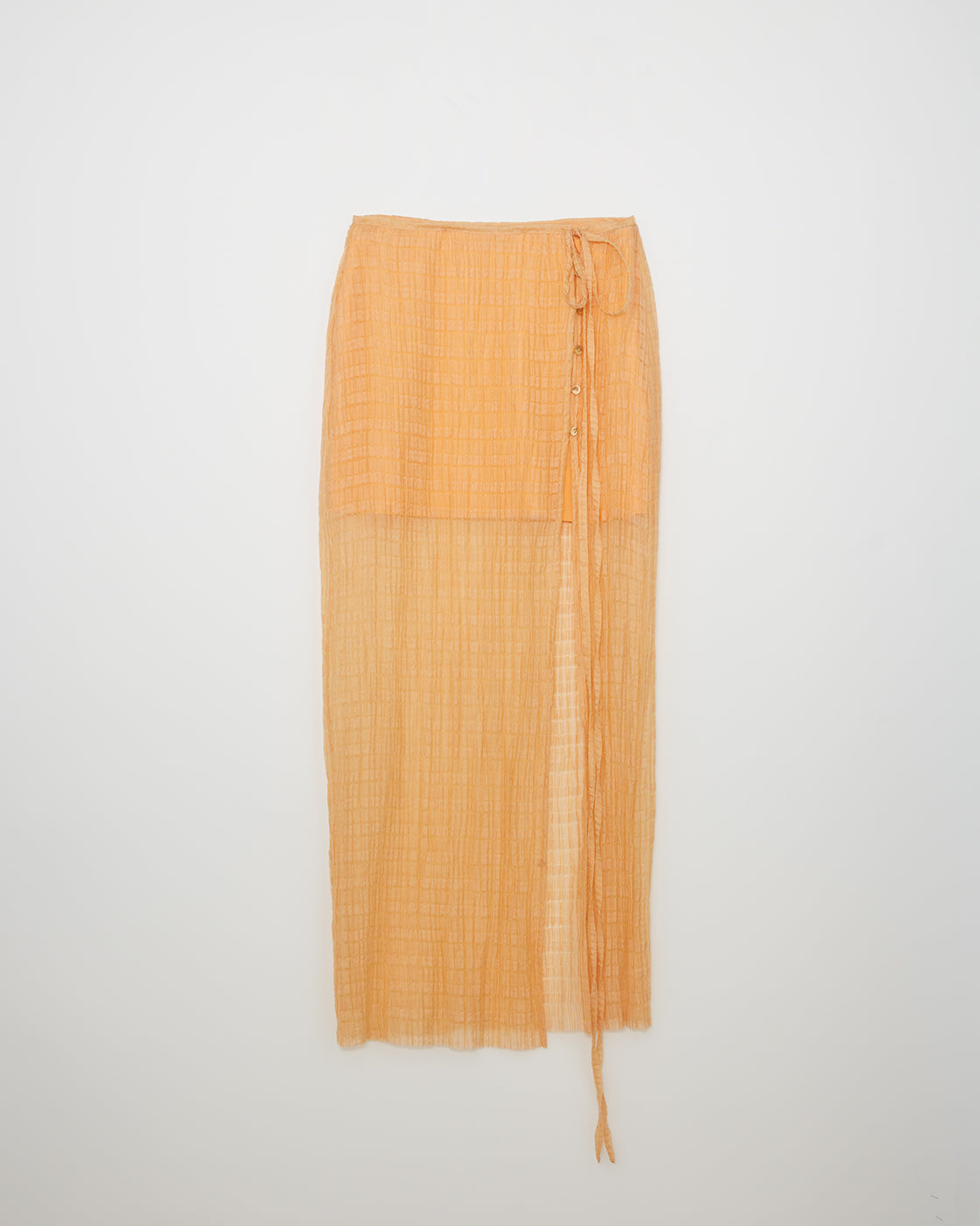 Reya Skirt Silk Blend Peach – REJINA PYO
