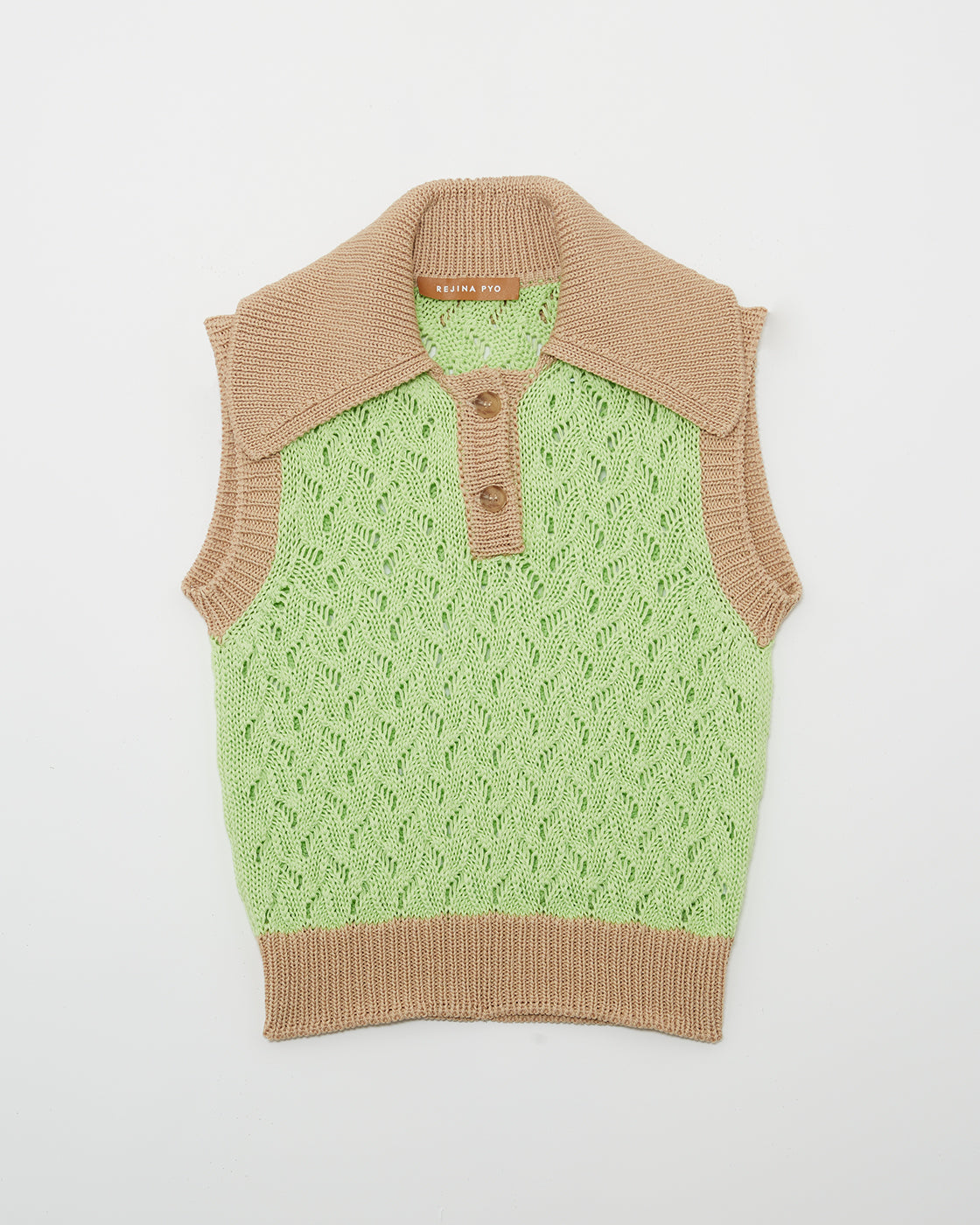 Elfie Vest Organic Cotton Lime Green