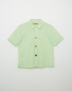 Marty Shirt Textured Viscose Apple Green