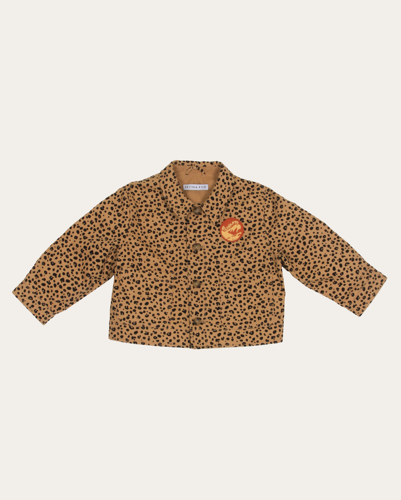 Riley Jacket Cotton Twill Leopard Print