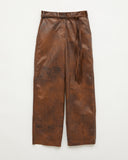 Cyrus Jeans Faux Leather Brown