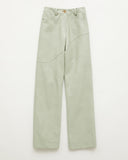 Laney Jeans Faux Leather Mint