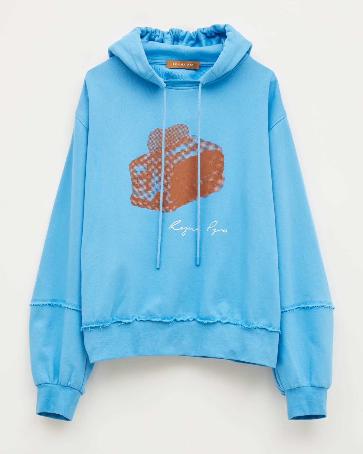 Benny Hoodie Organic Cotton Sweatshirt Blue Toast – REJINA PYO Benny Hoodie Organic Cotton Sweatshirt Blue Toast – REJINA PYO