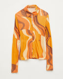 Lowry Top Tencel Print Orange