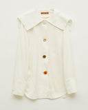 Eden Shirt Viscose Twill Off-White - Special Price
