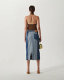 Juna Skirt Organic Cotton Denim Washed Blue