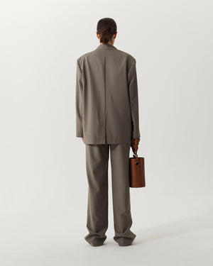 Fran Jacket Wool Blend Suiting Slate