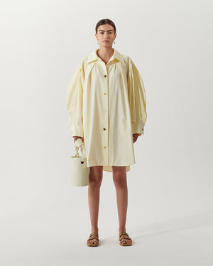 Mattie Dress Organic Cotton Poplin Butter