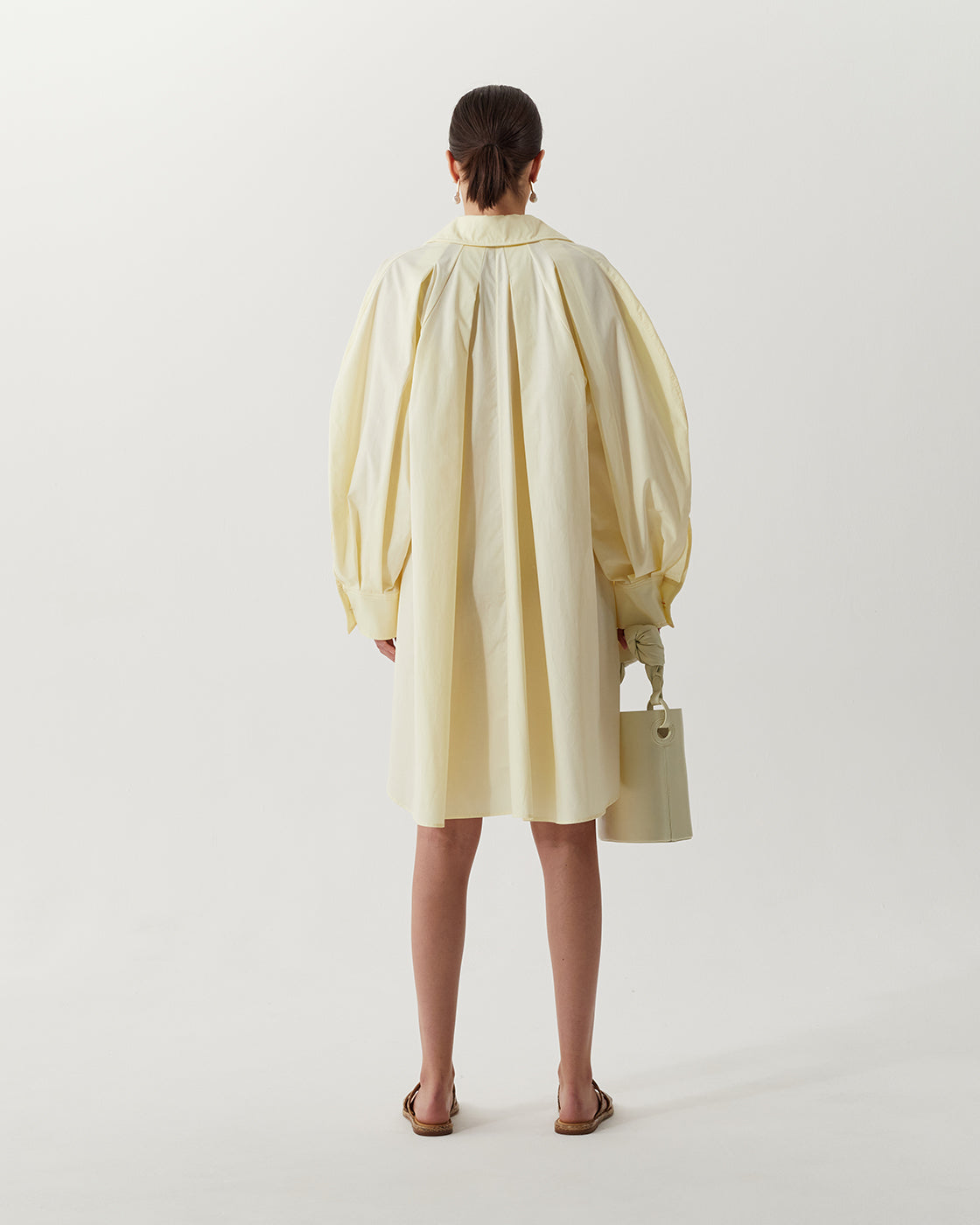 Mattie Dress Organic Cotton Poplin Butter