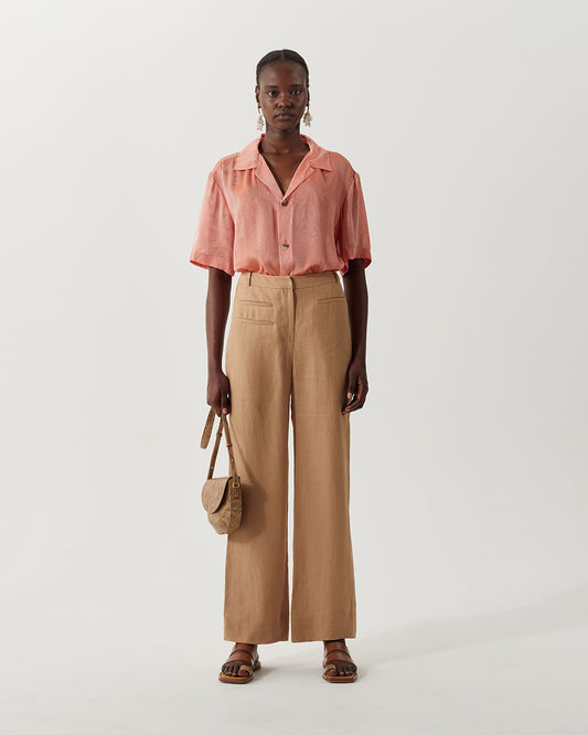Aletta Trousers Linen Beige