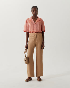 Aletta Trousers Linen Beige