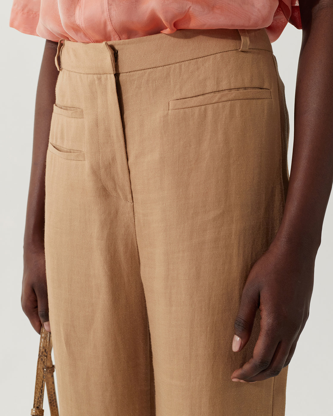 Aletta Trousers Linen Beige