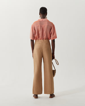 Aletta Trousers Linen Beige