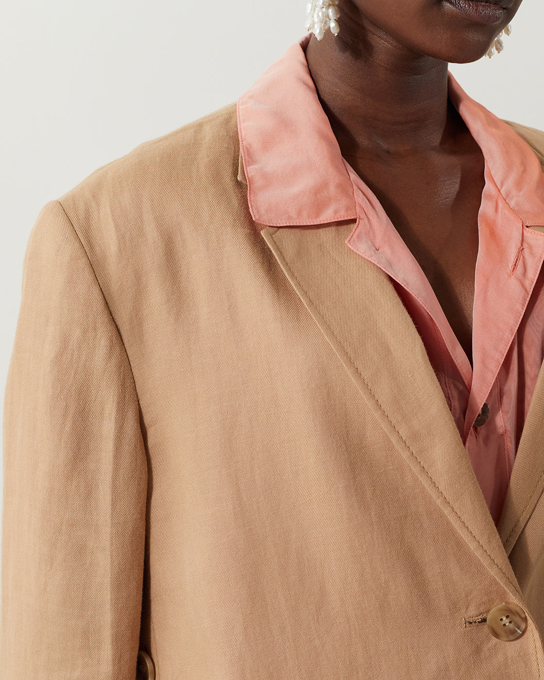Fran Jacket Linen Beige