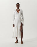 Irena Dress Linen Off-White