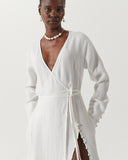Irena Dress Linen Off-White