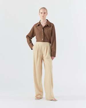 Reine Trousers Wool Blend Shortbread