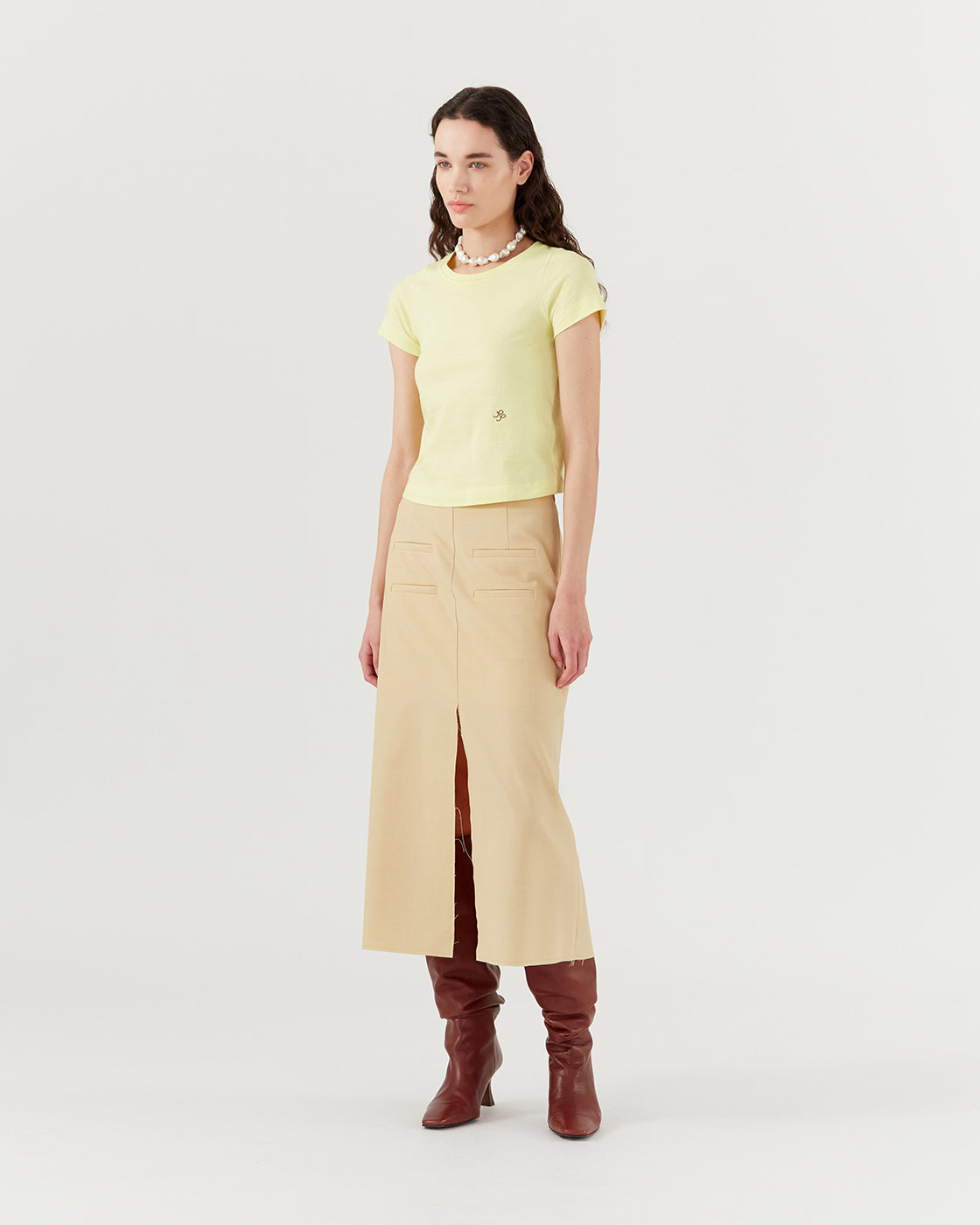 Adina T-Shirt Organic Cotton Jersey Yellow