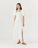 Oksana Dress Organic Cotton Off-White