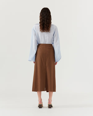 Narin Skirt Wool Blend Brown