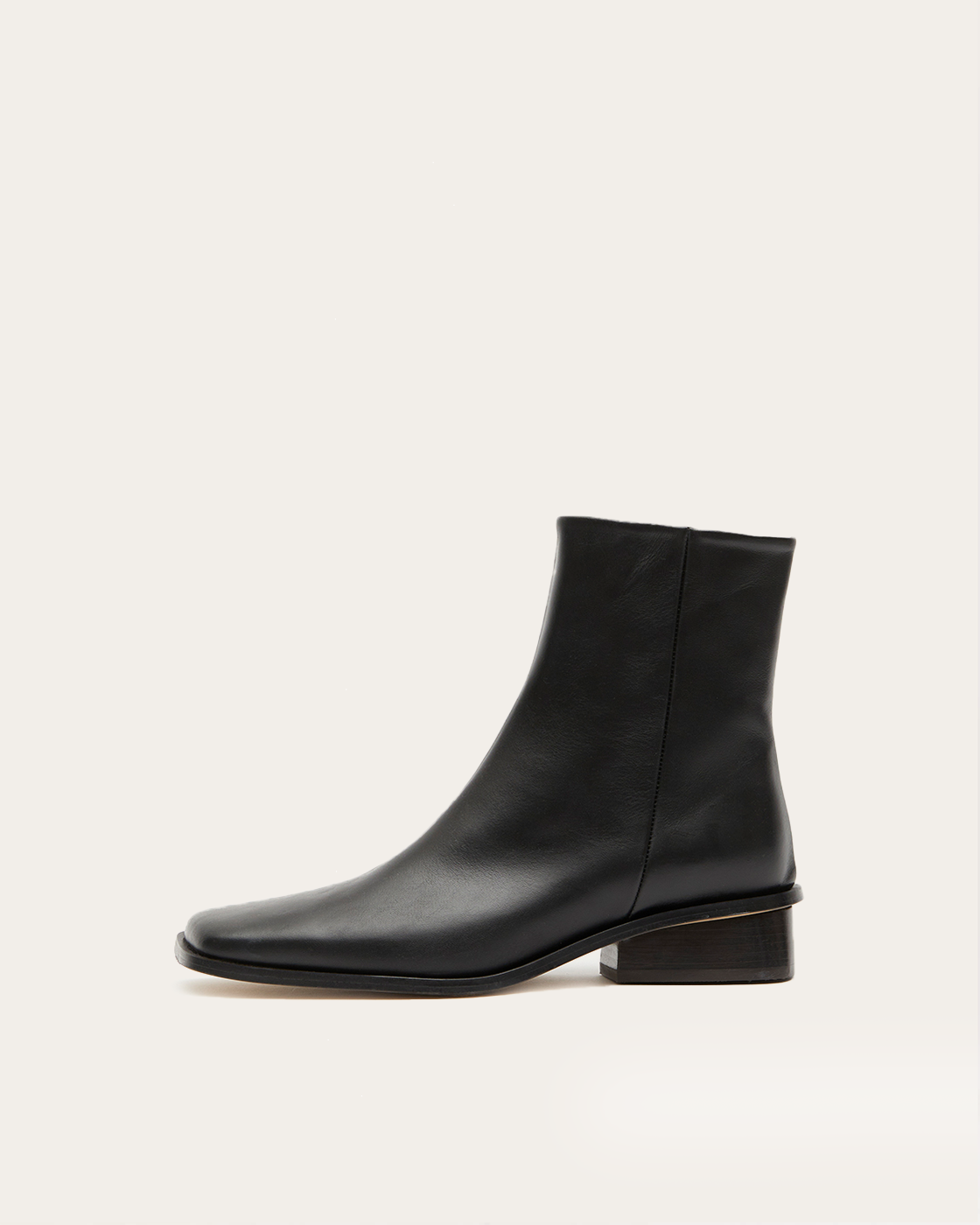 Rise Ankle Boot 30mm Leather Black