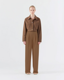 Eunah Trousers Wool Blend Olive
