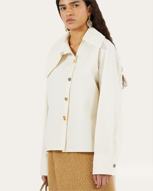 Monroe Blouse Organic Cotton Off White