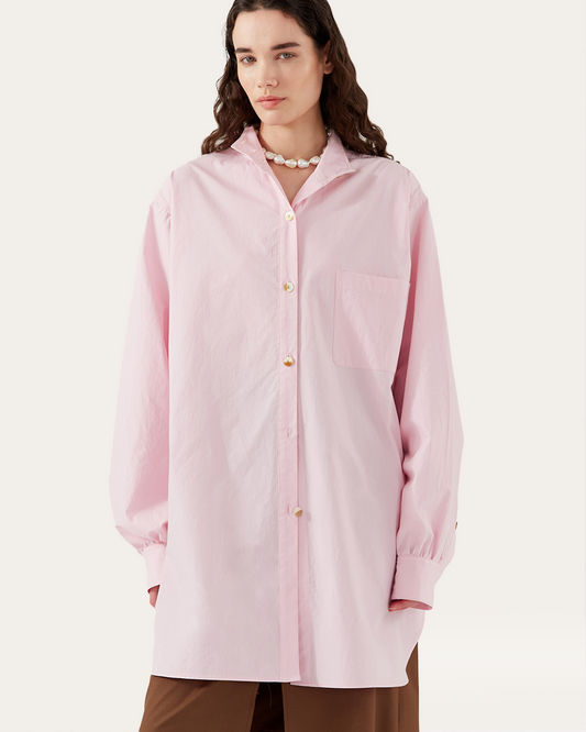 Townes Reversible Shirt Organic Cotton Rose