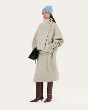 Rejina Pyo Kara wool-blend coat - Brown