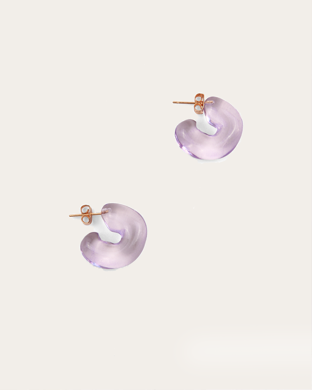 Volume Hoops Resin Lilac
