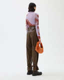 Scout Trousers Faux Leather Brown