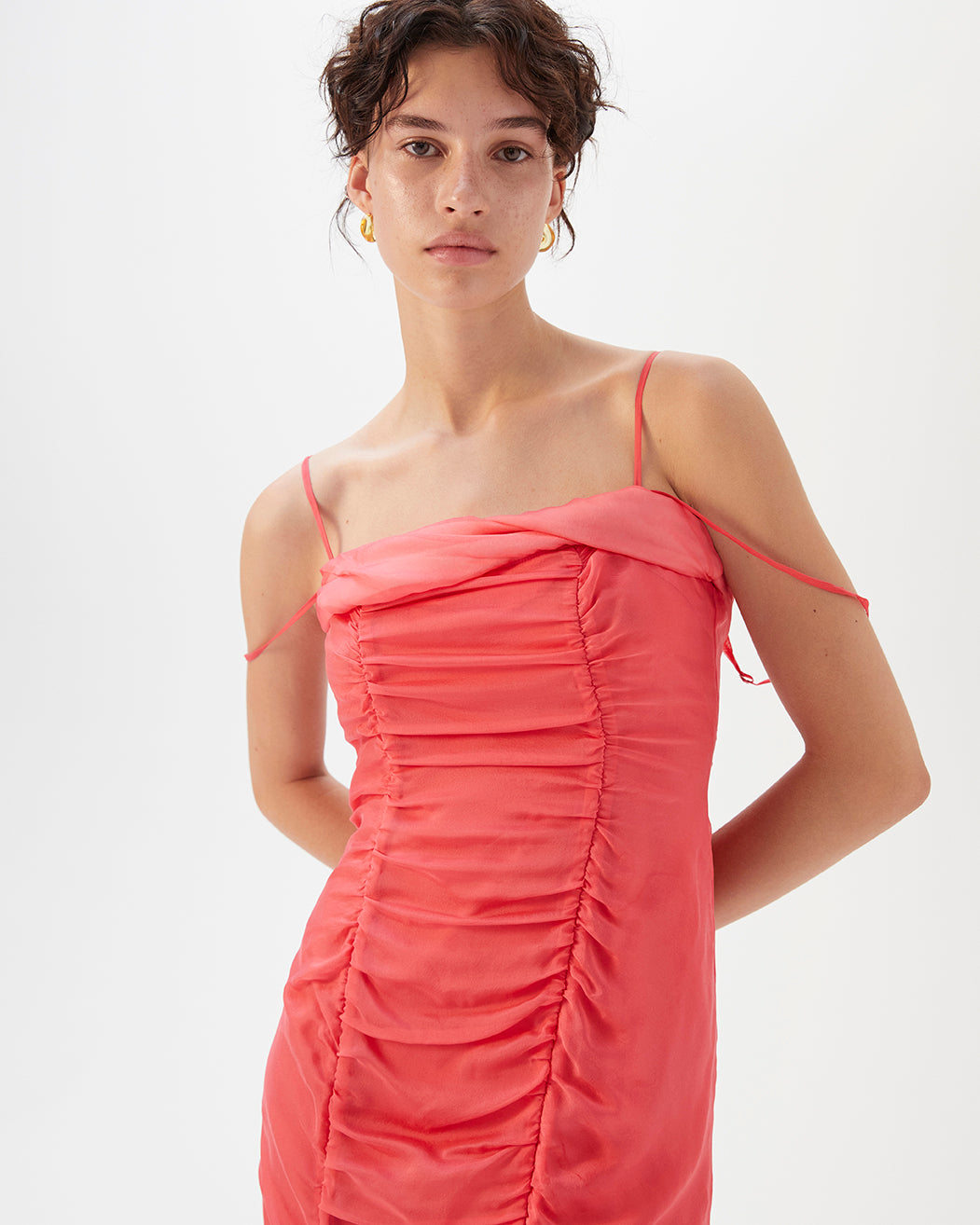 Emi Dress Silk Chiffon Pink - Special Price