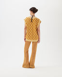 Sadie Vest Linen Blend Brown