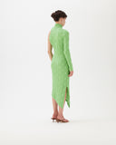 Kiki Dress Cotton Cloqué Fil Coupé Green