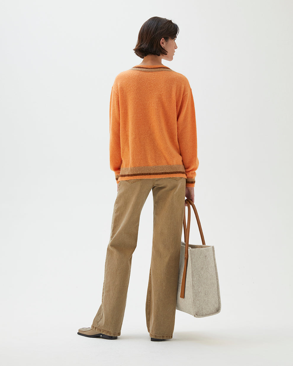 Hadley Sweater Alpaca Blend Orange