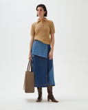 Bobbi Polo Top Alpaca Blend Boucle Beige
